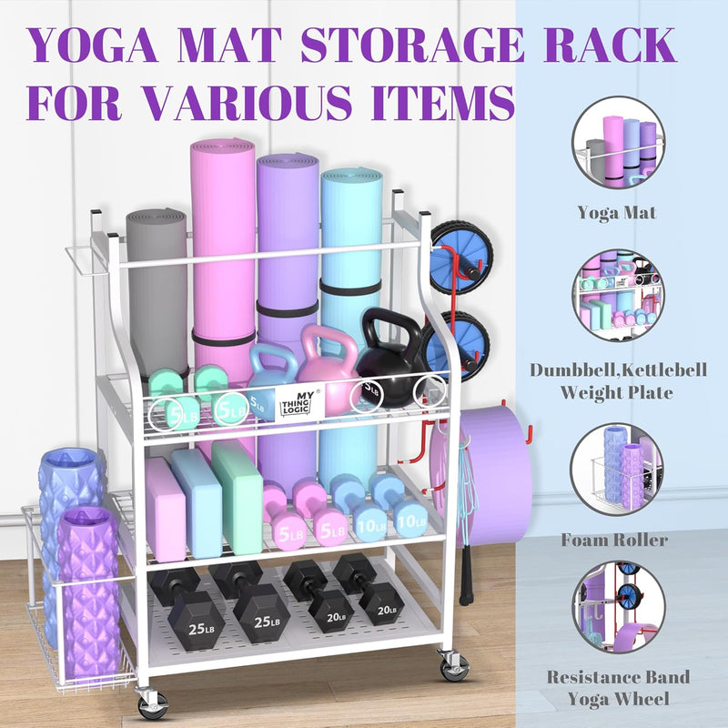 Yoga Mat Storage Racks Home Gym Rack