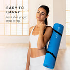 Yoga Mat Thick Mats for Women Men High-Density