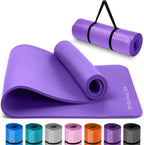 Yoga Mat Thick Mats for Women Men High-Density