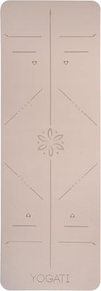 Yoga Mat with Alignment Lines. Mats Carry Strap