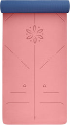 Yoga Mat with Alignment Lines. Mats Carry Strap