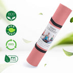 Yoga Mat with Alignment Lines. Mats Carry Strap