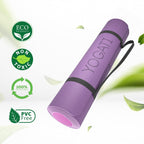 Yoga Mat with Alignment Lines. Mats Carry Strap