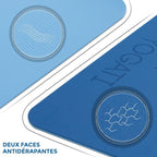 Yoga Mat with Alignment Lines. Mats Carry Strap