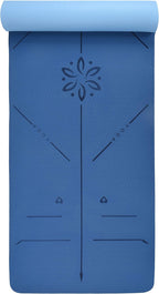 Yoga Mat with Alignment Lines. Mats Carry Strap