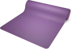 Yoga Mat with Alignment Lines. Mats Carry Strap