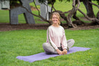 Yoga Mat with Alignment Lines. Mats Carry Strap