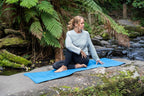 Yoga Mat with Alignment Lines. Mats Carry Strap