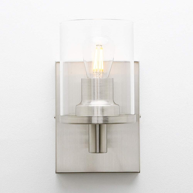 Lighting Pack of 2 Modern Glass Wall Lights