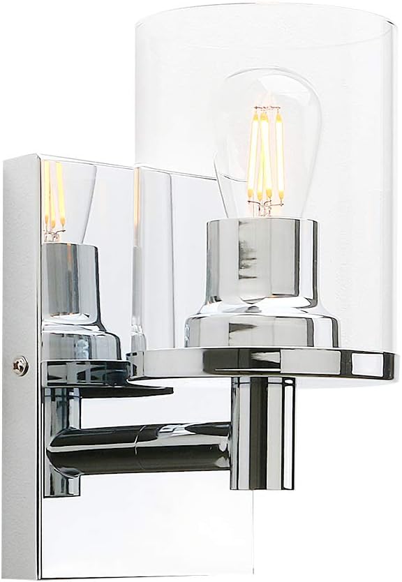 Lighting Pack of 2 Modern Glass Wall Lights