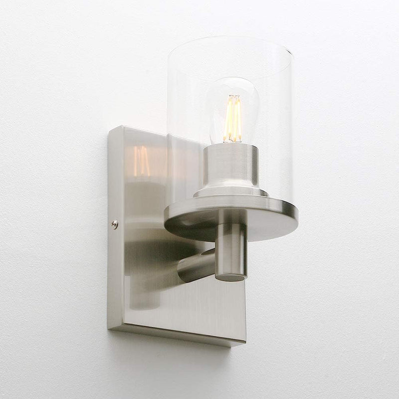 Lighting Pack of 2 Modern Glass Wall Lights