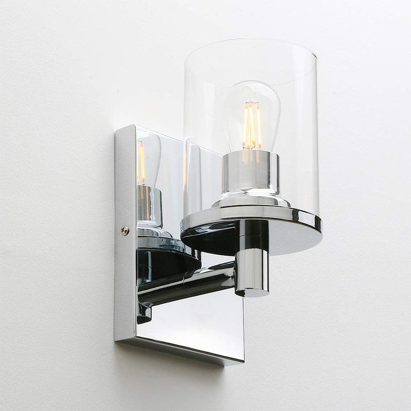 Lighting Pack of 2 Modern Glass Wall Lights