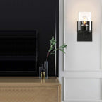 Lighting Pack of 2 Modern Glass Wall Lights