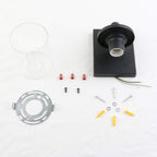Lighting Pack of 2 Modern Glass Wall Lights