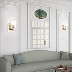 Lighting Pack of 2 Modern Glass Wall Lights