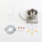 Lighting Pack of 2 Modern Glass Wall Lights