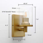 Lighting Pack of 2 Modern Glass Wall Lights