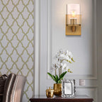 Lighting Pack of 2 Modern Glass Wall Lights