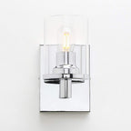 Lighting Pack of 2 Modern Glass Wall Lights