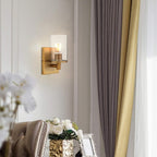 Lighting Pack of 2 Modern Glass Wall Lights