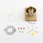 Lighting Pack of 2 Modern Glass Wall Lights