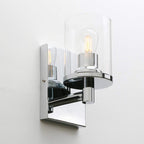 Lighting Pack of 2 Modern Glass Wall Lights