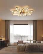 35.4" Ceiling Fans with Lights and Remote LED