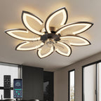 35.4" Ceiling Fans with Lights and Remote LED