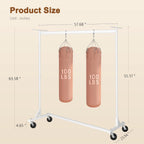 Z Clothes Rack with Cover Metal