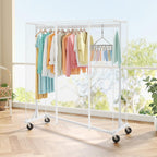 Z Clothes Rack with Cover Metal