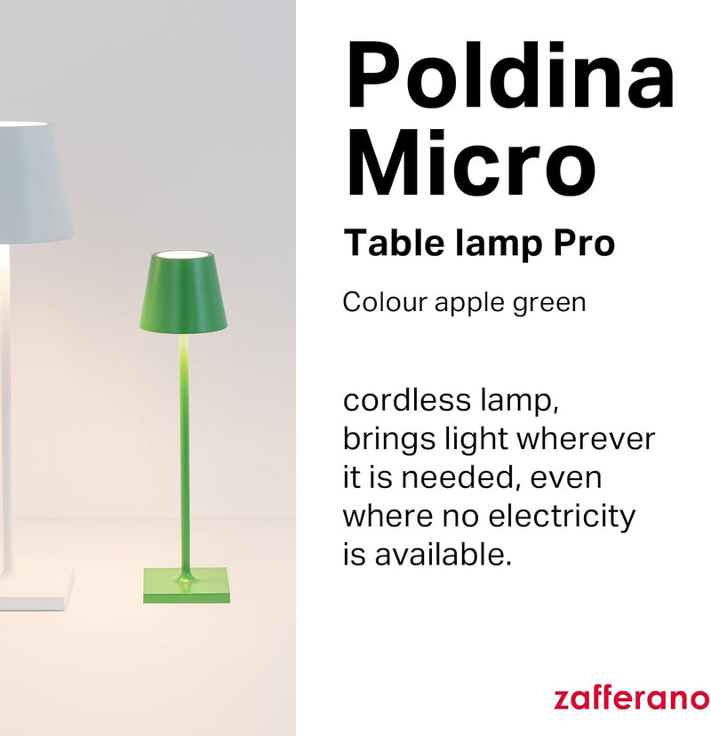 Poldina Micro Lamp Rechargeable Cordless Table with Touch