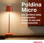Zafferano Poldina Micro Lamp Rechargeable Cordless Table