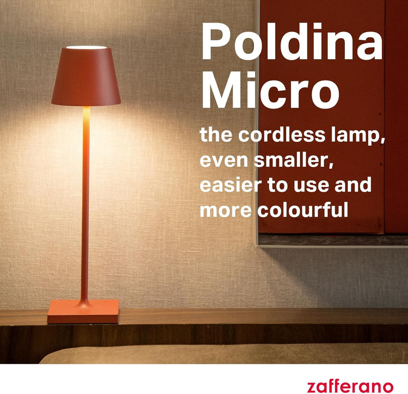 Poldina Micro Lamp Rechargeable Cordless Table with Touch