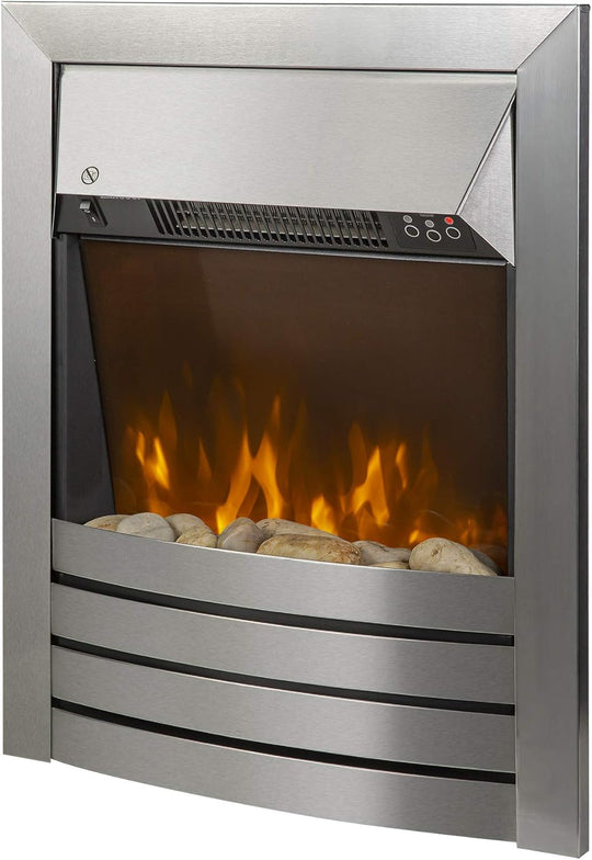 2KW Stainless Steel Electric Inset Fire Stove