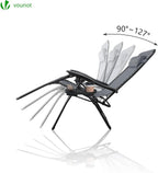 Zero Gravity Chair Folding Sun Loungers Recliner Garden