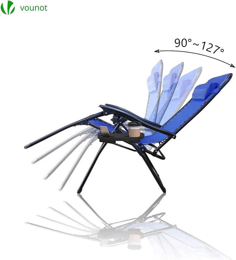 Zero Gravity Chair Folding Sun Loungers Recliner Garden