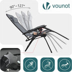 Zero Gravity Chair Folding Sun Loungers Recliner Garden