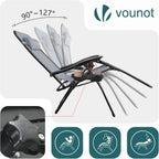 Zero Gravity Chair Folding Sun Loungers Recliner Garden