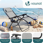 Zero Gravity Chair Folding Sun Loungers Recliner Garden