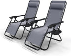 Zero Gravity Chair Folding Sun Loungers Recliner Garden