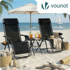 Zero Gravity Chair Folding Sun Loungers Recliner Garden