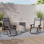 Zero Gravity Chair Folding Sun Loungers Recliner Garden