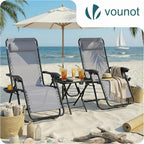 Zero Gravity Chair Folding Sun Loungers Recliner Garden