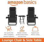 Outdoor Zero Gravity Mesh Lounge Chair with Pillow