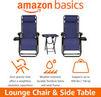 Zero Gravity Chair with Side Table for Relaxing (Set of 2)