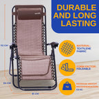 Zero Gravity Lounge Chair Adjustable Recliners (Set of 2)