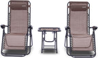 Zero Gravity Lounge Chair Adjustable Recliners (Set of 2)