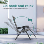 Zero Gravity Lounge Chair Adjustable Recliners (Set of 2)