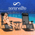Zero Gravity Lounge Chair Adjustable Recliners (Set of 2)