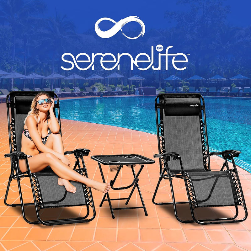 Zero Gravity Lounge Chair Adjustable Recliners (Set of 2)